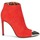Chaussures Femme Bottines Roberto Cavalli WDS213 Rouge