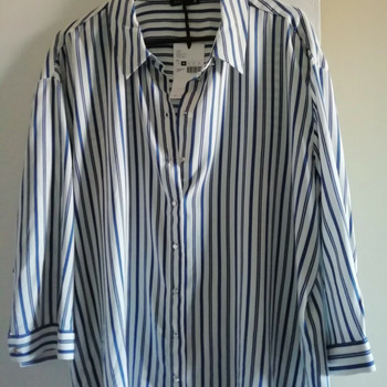 patrick breal très jolie chemise oversize neuve Blanc - Vêtements Chemises  / Chemisiers Femme 27,00 €
