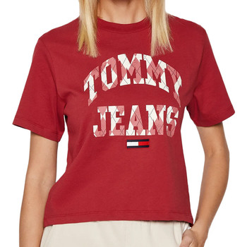 Vêtements Femme T-shirts manches courtes Tommy Hilfiger DW0DW11928 Beige