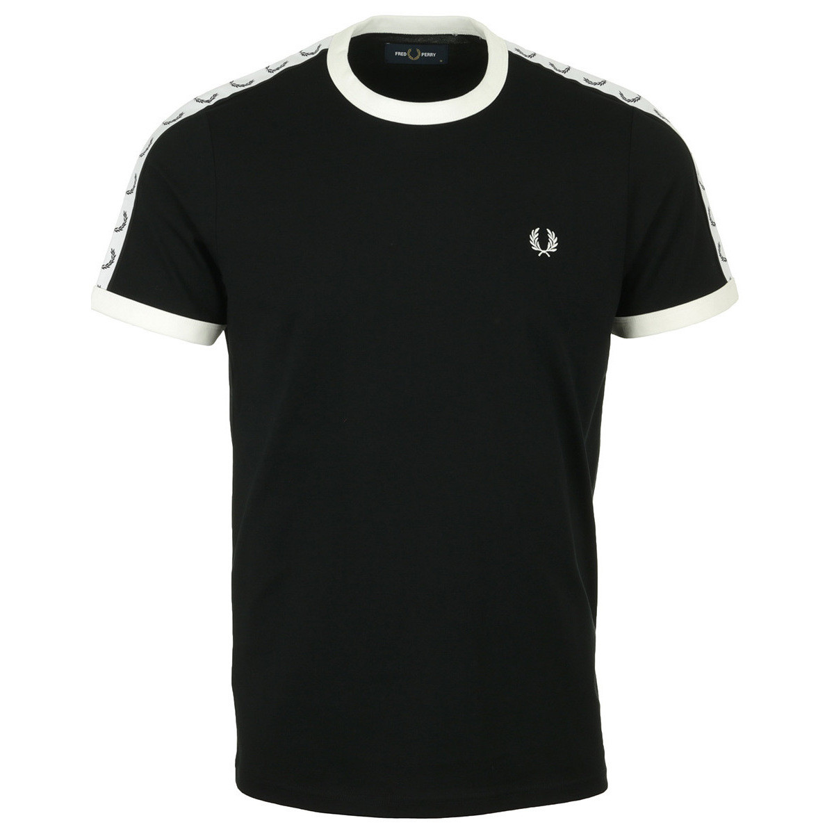 Vêtements Homme T-shirts manches courtes Fred Perry Taped Ringer Noir