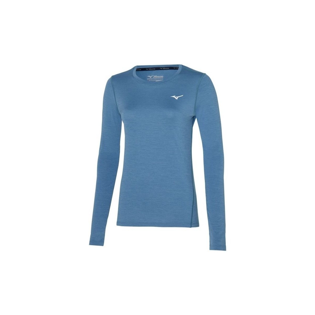 Vêtements Femme T-shirts manches courtes Mizuno Impulse Core LS Tee Bleu