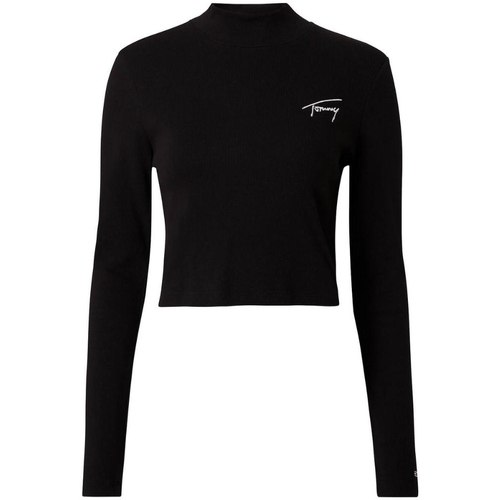 Vêtements Femme T-shirts & Polos Tommy Jeans T-shirt manches longues femme  Ref 5857 Noir