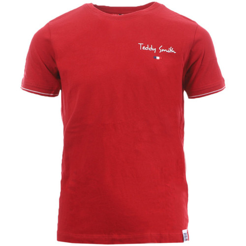 Vêtements Garçon Moschino Kids stud-embellished logo t-shirt Teddy Smith 61006195D Rouge