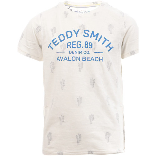 Vêtements Garçon Dot Print Regular Fit Shirt Teddy Smith 61006283D Blanc