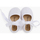 Chaussures Fille Ballerines / babies Pisamonas Babies bébé en lin avec nœud à gros-grain Blanc