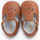 Chaussures Fille Mocassins Pisamonas Chaussures salomé bébé en cuir avec détail perforé Kaki
