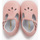 Chaussures Fille Mocassins Pisamonas Chaussures salomé bébé en cuir avec détail perforé Rose