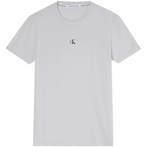 Vêtements Homme T-shirts & Polos Calvin coin Klein Jeans T shirt homme  Ref 58664 PSX Ghost Grey Gris