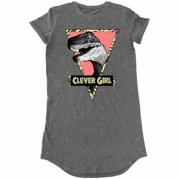 Vêtements Femme T-shirts manches longues Jurassic Park  Gris