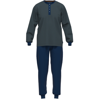 pyjamas / chemises de nuit tom tailor  pyjama long coton pied de poule droit 