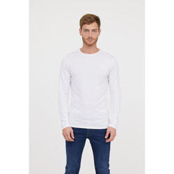 Vêtements Racing T-shirts manches courtes Lee Cooper T-shirt AREO Blanc ML Blanc