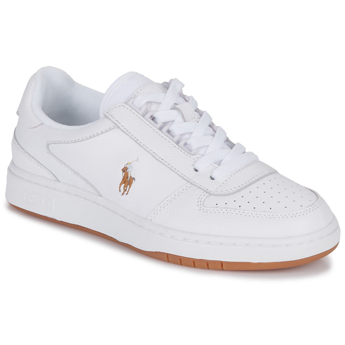 Chaussures Baskets basses Polo elastano Ralph Lauren Polo elastano 5 ans-SNEAKERS-LOW TOP LACE Blanc