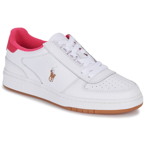 Chaussures Femme Baskets basses Elevated Essential Midheel POLO CRT PP-SNEAKERS-LOW TOP LACE Blanc / Rose