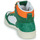 Chaussures Baskets montantes Polo Ralph Lauren POLO CRT HGH-SNEAKERS-HIGH TOP LACE Vert / Blanc / Orange