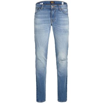Vêtements Garçon Jeans Jack & Jones 12206109 JJIGLENN-BLUE DENIM Bleu