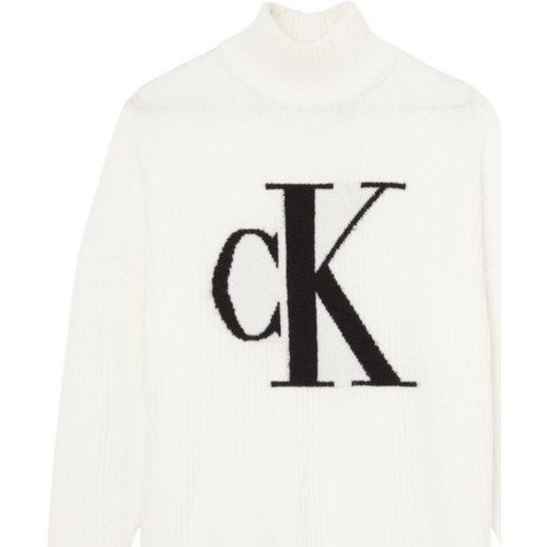 Vêtements Femme Sweats Calvin Klein Jeans track Oversized Blanc