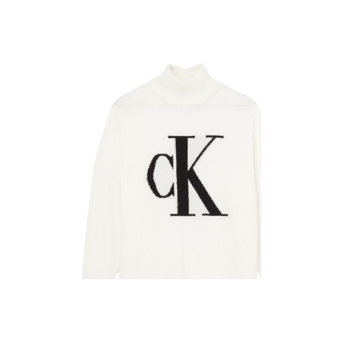Vêtements Femme Sweats Calvin Klein Jeans Oversized Blanc