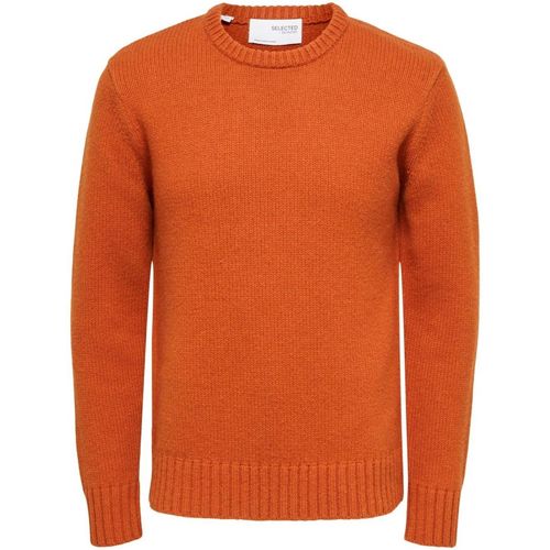 Vêtements Homme Pulls Selected 16086702 SLHSOLO-BOMBAY BROWN Orange
