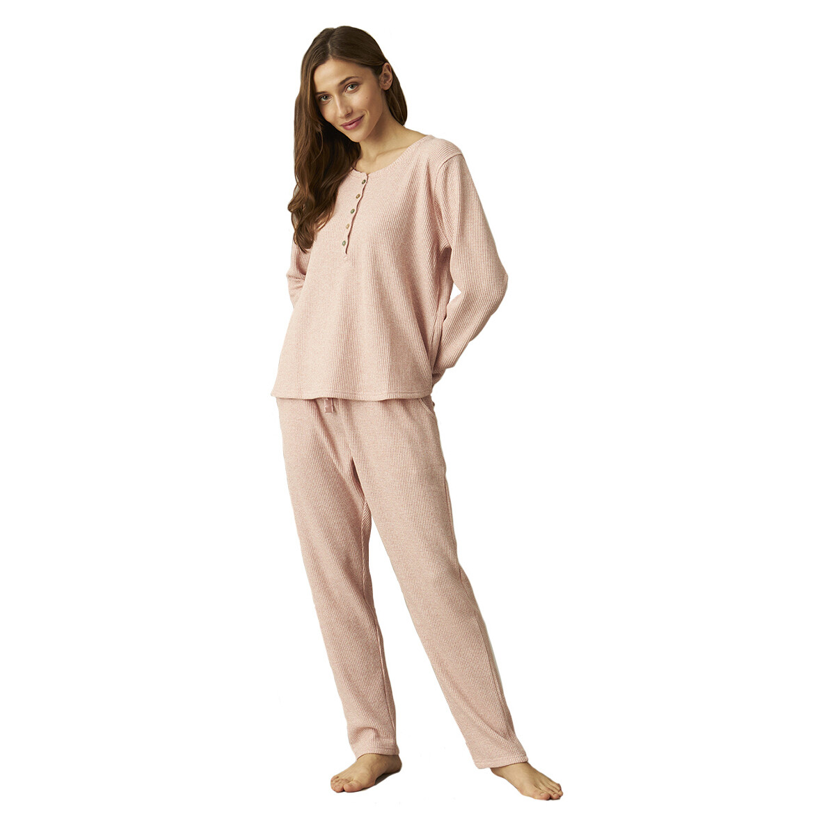 Vêtements Femme Pyjamas / Chemises de nuit J&j Brothers JJBCP1901 Rose