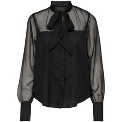 Vêtements Femme Tops / Blouses La Strada shirt Costel L/S- Black Noir