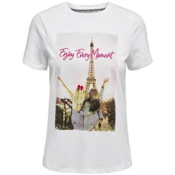 Vêtements Femme T-shirts & Polos Only 15206581 NEW INDRE-ENJOY Blanc