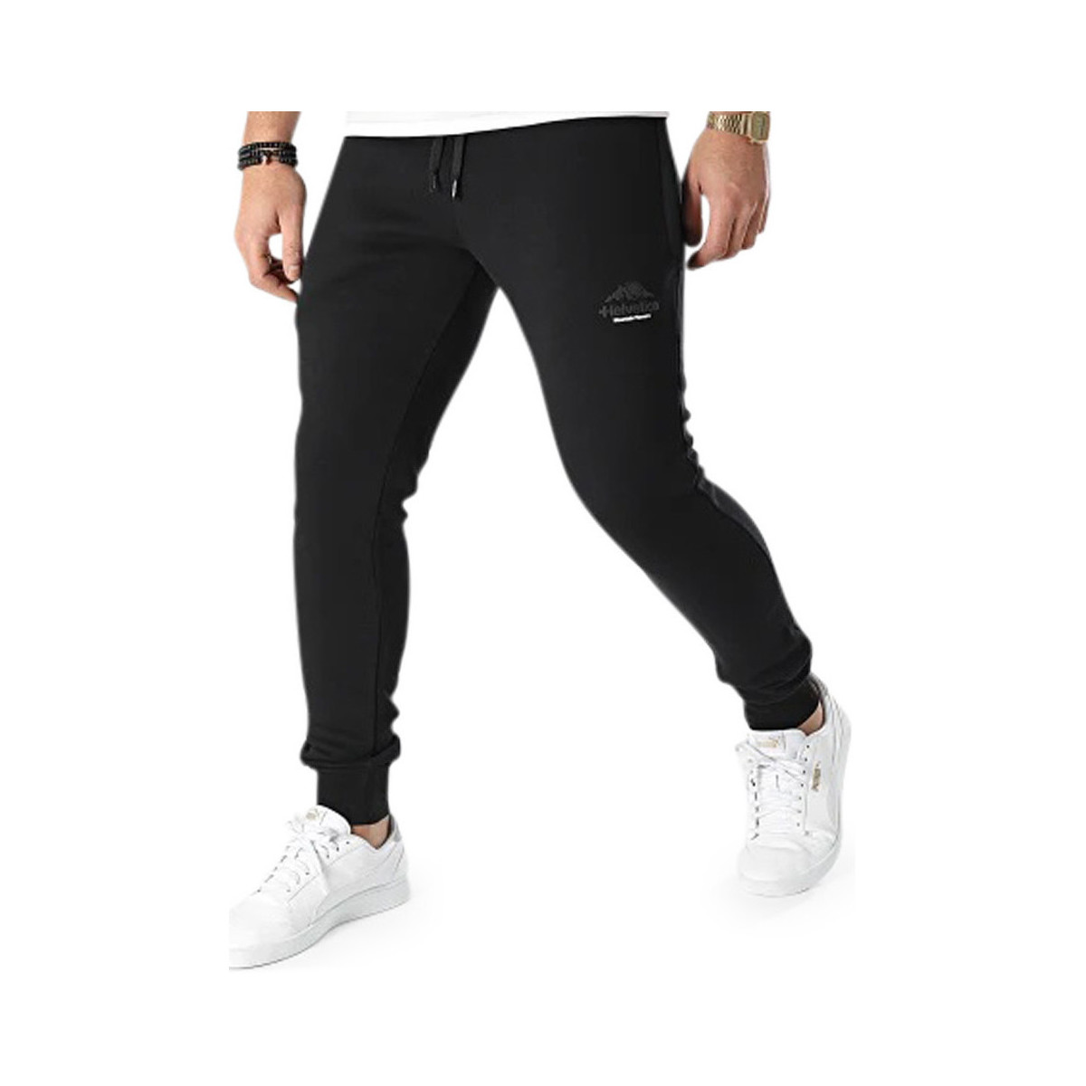 Vêtements Homme Pantalons de survêtement Helvetica Jogging  noir - URION BLACK Noir