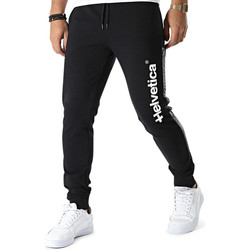 Vêtements Homme Pantalons de survêtement Helvetica Jogging  noir - FAREL BLACK Noir