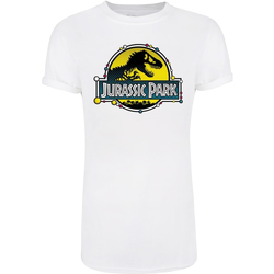 Vêtements Femme T-shirts manches longues Jurassic Park DNA Blanc
