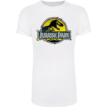 Vêtements Femme T-shirts manches longues Jurassic Park  Blanc