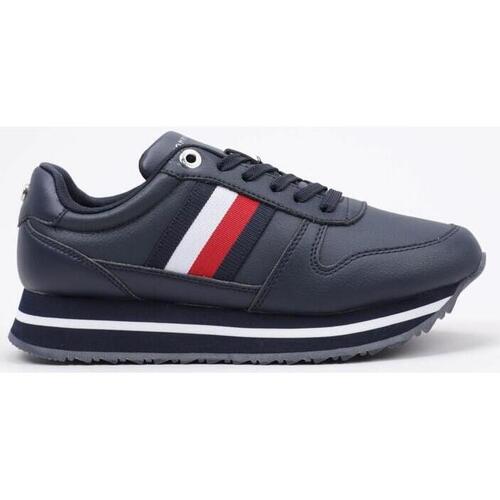 Chaussures Femme Baskets basses Tommy Hilfiger CORPORATE LIFESTYLE RUNNER Marine