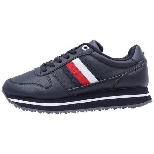Chaussures Femme Baskets basses Tommy Hilfiger CORPORATE LIFESTYLE RUNNER Marine