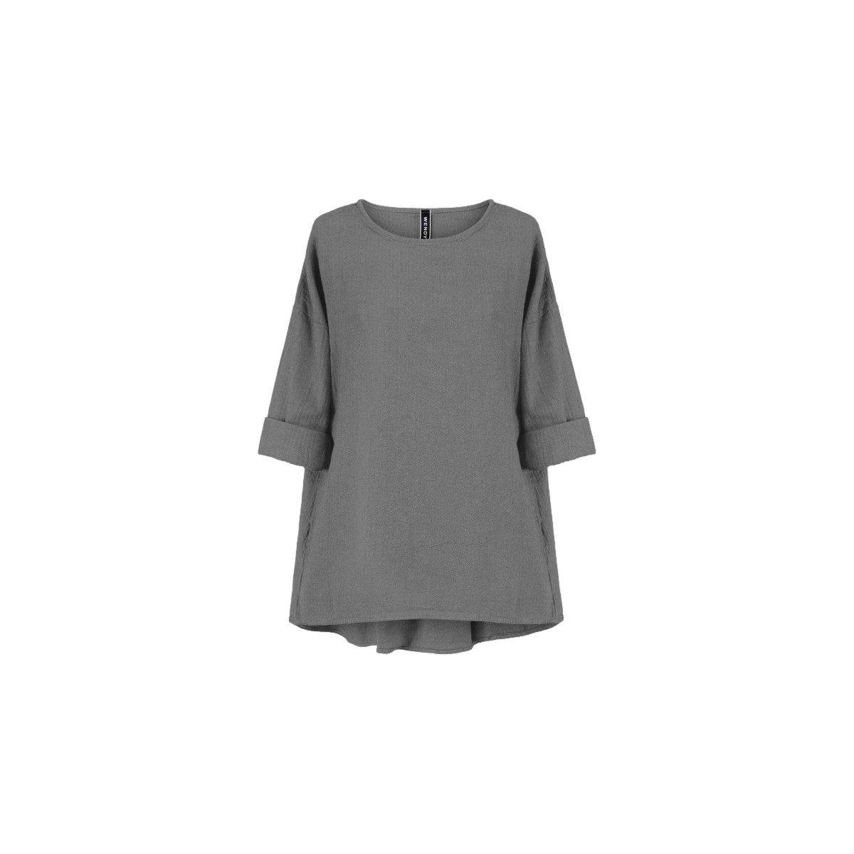 Vêtements Femme Tops / Blouses Wendy Trendy Top 221338 - Grey Gris