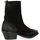 Chaussures Femme Bottes Metisse Boots Geox cuir velours Noir
