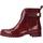Chaussures Femme Bottines Tommy Hilfiger ANKLE RAINBOOT WITH META Rouge