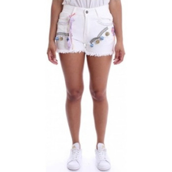 Vêtements Femme Versace Shorts / Bermudas Molly Bracken - Short à pompons - blanc Blanc
