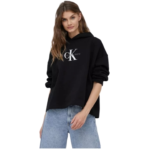 Calvin Klein Jeans Sweat Ref 58690 Beh Black Noir - Livraison Gratuite |  Spartoo ! - Vêtements Sweats Femme 101,92 €