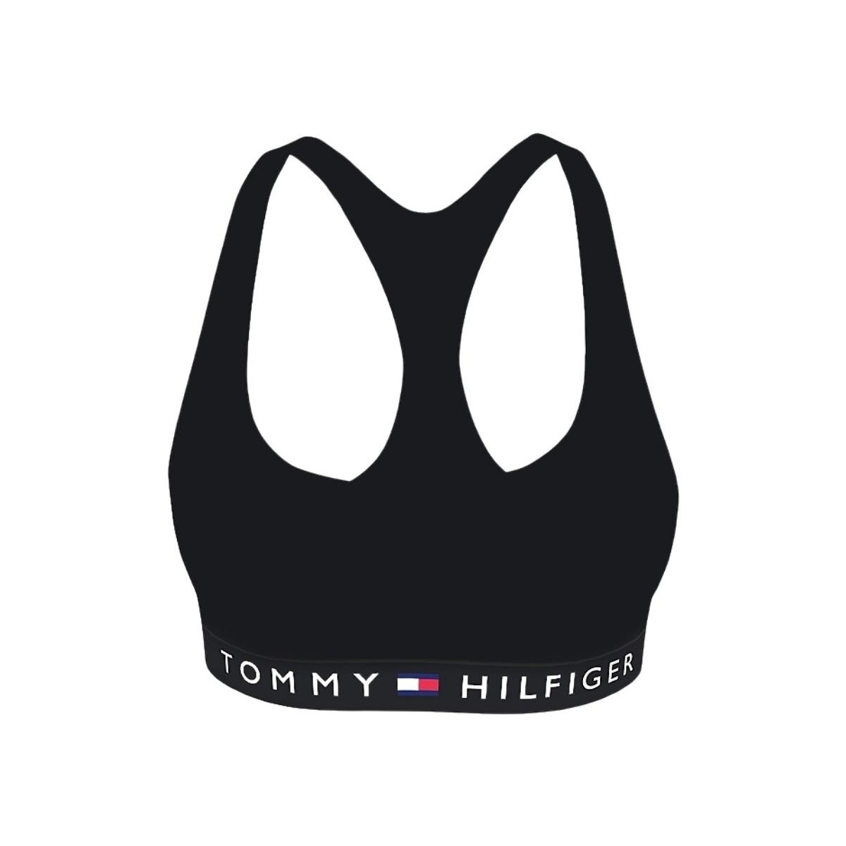 Vêtements Femme Brassières de sport Tommy Hilfiger Brassiere en velours  Ref 58669 BDS Noir Noir