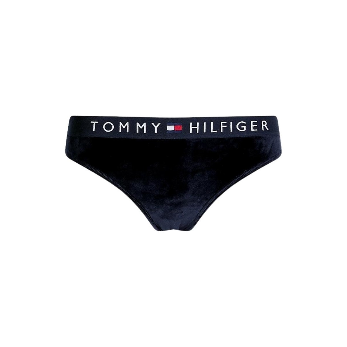 Sous-vêtements Femme Culottes & slips Tommy Hilfiger Culotte en velours  Ref 58671 BDS Noir Noir