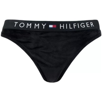 Sous-vêtements Femme Culottes & slips Tommy Hilfiger String en velours  Ref 58670 BDS Noir Noir