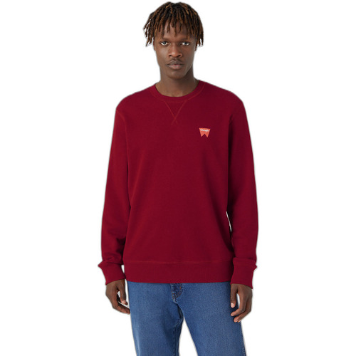 Vêtements Homme Sweats Wrangler Sweatshirt Sportswear ras du cou  Sign Off Rouge