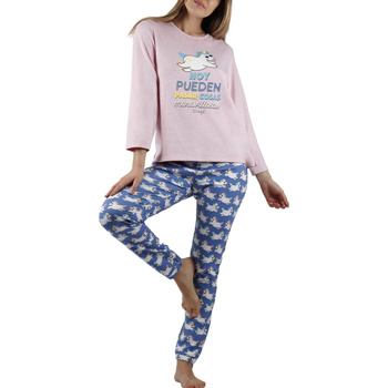 Vêtements Femme Pyjamas / Chemises de nuit Admas Pyjama tenue d'intérieur pantalon et haut Unicornio Mr Rose