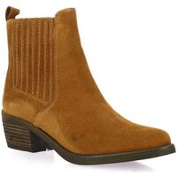 Chaussures Femme Boots So Send Boots cuir velours Marron