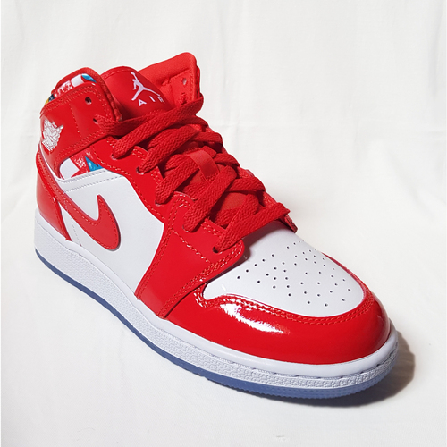 Chaussures Femme Basketball Nike There Jordan Mid Barcelona Sweater GS - DC7248-600 - Taille : 36 FR Rouge