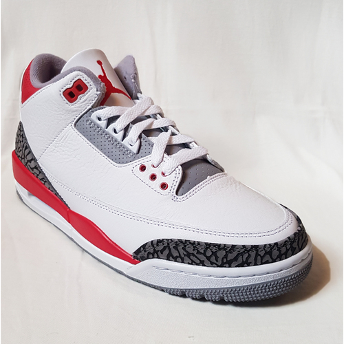 Chaussures Homme Baskets montantes vintage Nike Jordan 3 Retro Fire Red 2022 - DN3707-160 - Taille : 40.5 FR Rouge