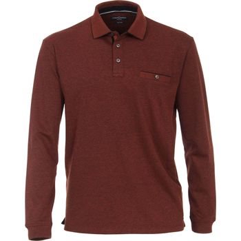 Vêtements Homme T-shirts & Polos Casa Moda Polo ML Rouge Foncé Rouge