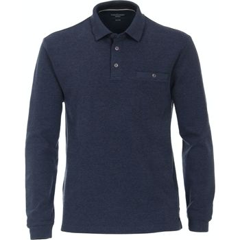 Vêtements Homme T-shirts & Polos Casa Moda Polo ML Bleu Foncé Bleu
