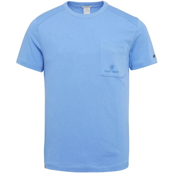 Vêtements Homme T-shirts & Polos Cast Iron T-Shirt Bleu Poche Poitrine Bleu