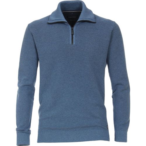 Vêtements Homme Sweats Casa Moda Pull-over Demi-Zip Bleu Bleu
