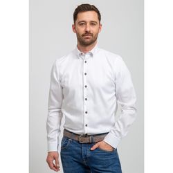 Vêtements Homme Chemises manches longues Suitable Chemise Twill Blanc Blanc