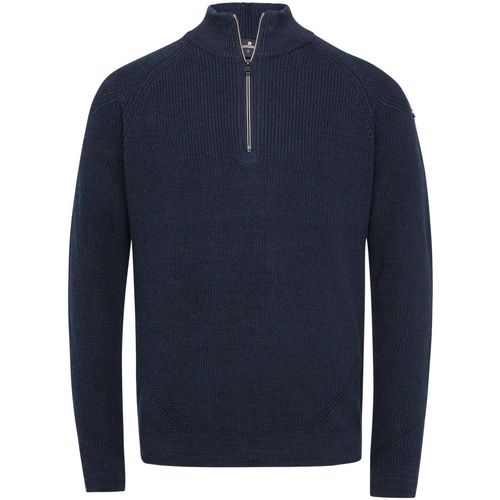 Vêtements Homme Sweats Vanguard Pull Tricoté Demi-Zip Marine Bleu